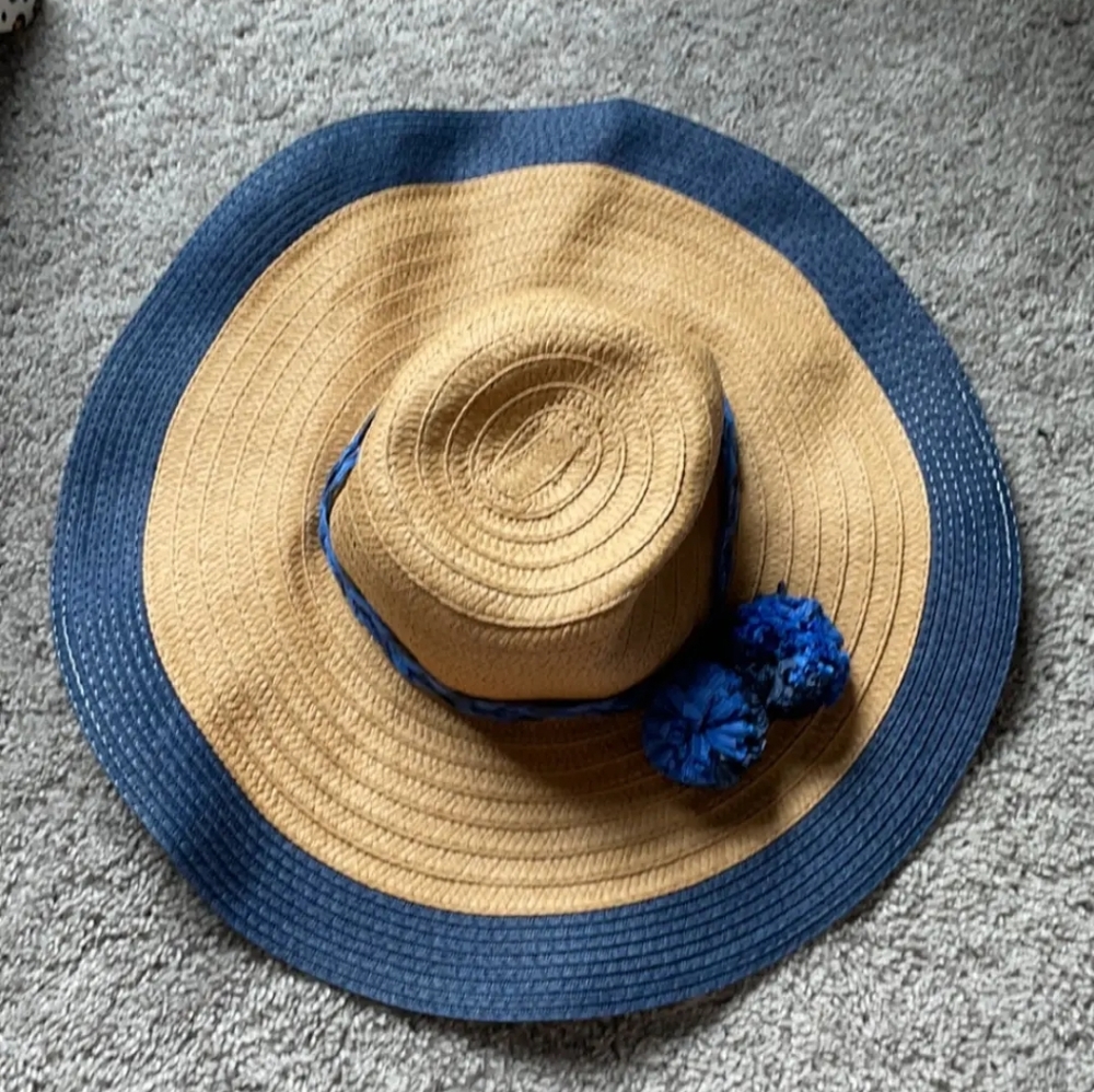 Lord and Taylor wide brim straw hat